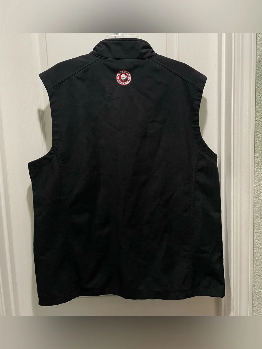 Panda Express Branded Port Authority Black Vest Sz 2XL Uniform Work Zip Pockets